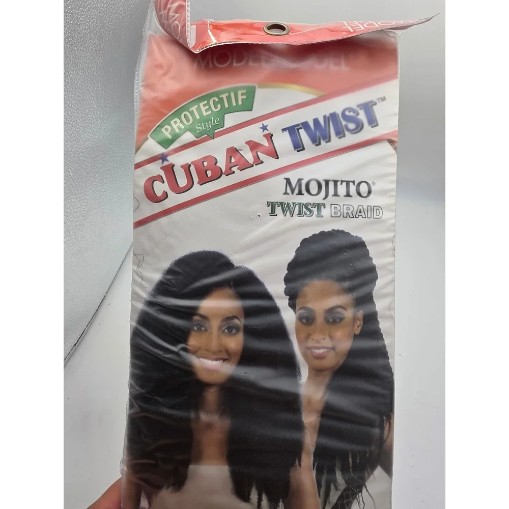 Model Model Cuban Twist Mojito Twist Braid 16 Inch Hair Extensions Color 1B k4